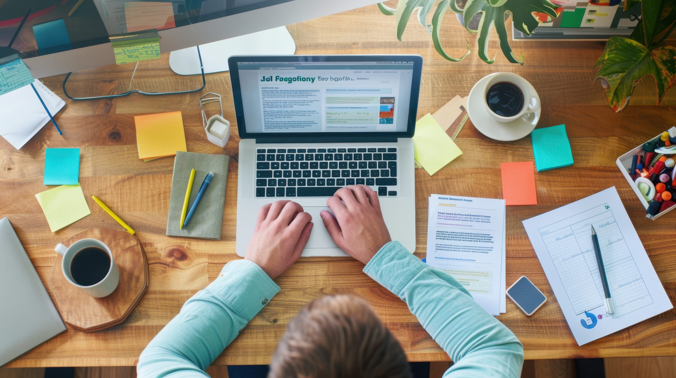 The organized workspace desk